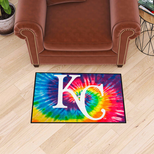Kansas City Royals Tie Dye Starter Mat Accent Rug - 19in. x 30in. - Kansas City Royals