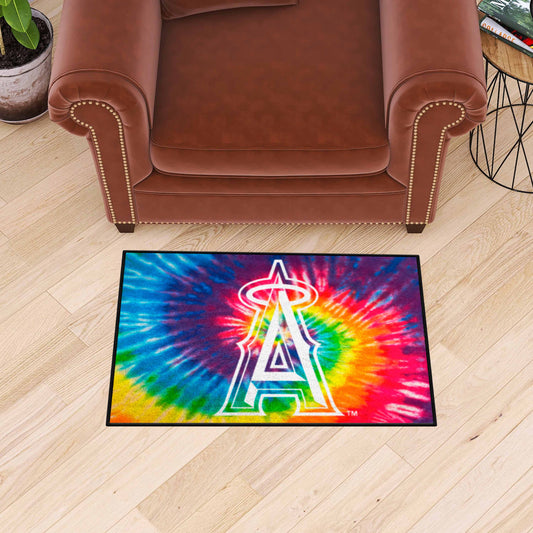 Los Angeles Angels Tie Dye Starter Mat Accent Rug - 19in. x 30in. - Los Angeles Angels