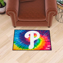Philadelphia Phillies Tie Dye Starter Mat Accent Rug - 19in. x 30in. - Philadelphia Phillies