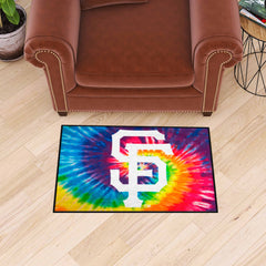 San Francisco Giants Tie Dye Starter Mat Accent Rug - 19in. x 30in. - San Francisco Giants