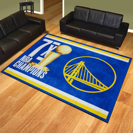 Golden State Warriors Dynasty 8ft. x 10ft. Plush Area Rug - Golden State Warriors