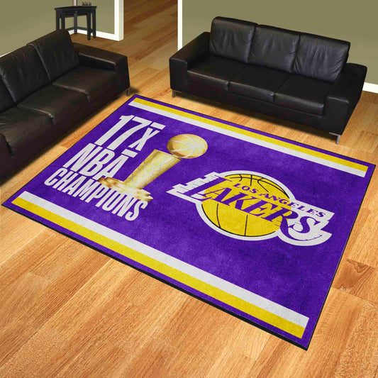Los Angeles Lakers Dynasty 8ft. x 10ft. Plush Area Rug - Los Angeles Lakers
