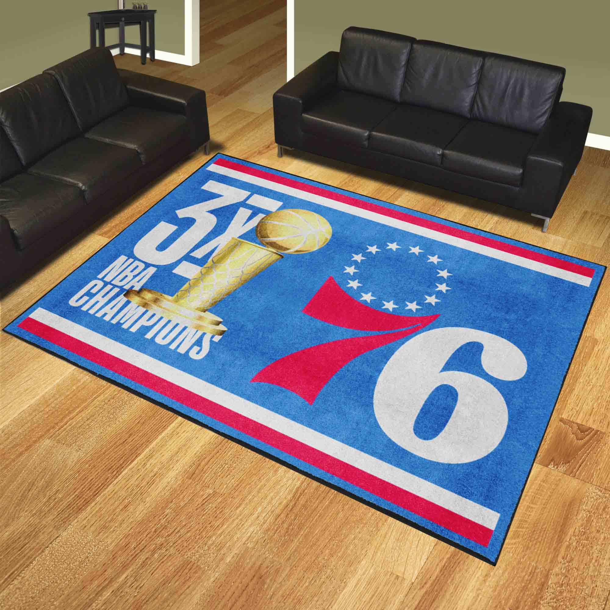 Philadelphia 76ers Dynasty 8ft. x 10ft. Plush Area Rug - Philadelphia 76ers