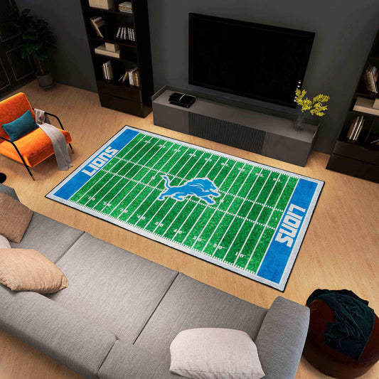Detroit Lions 6 ft. x 10 ft. Plush Area Rug - Detroit Lions