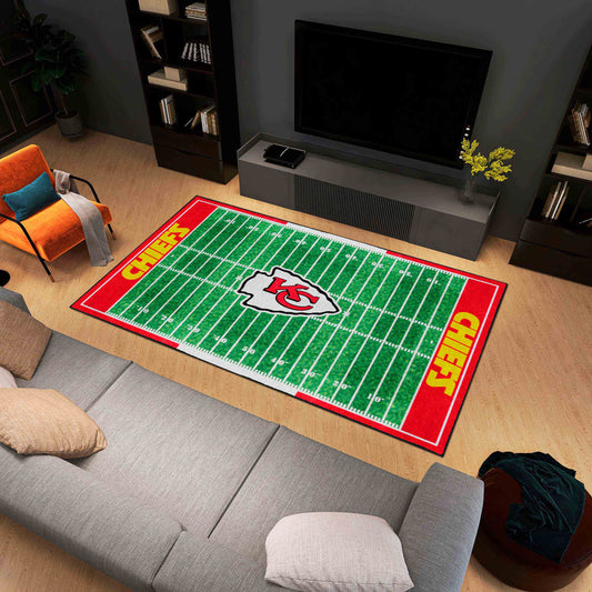 Kansas City Chiefs 6 ft. x 10 ft. Plush Area Rug - Kansas City Chiefs