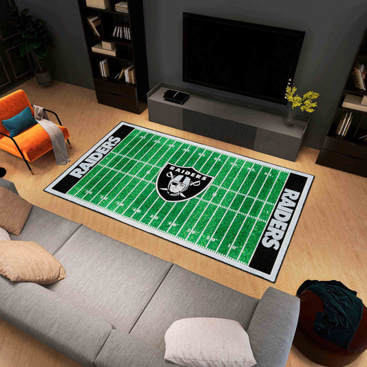 Las Vegas Raiders 6 ft. x 10 ft. Plush Area Rug - Las Vegas Raiders