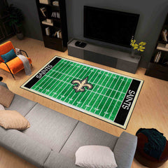 New Orleans Saints 6 ft. x 10 ft. Plush Area Rug - New Orleans Saints