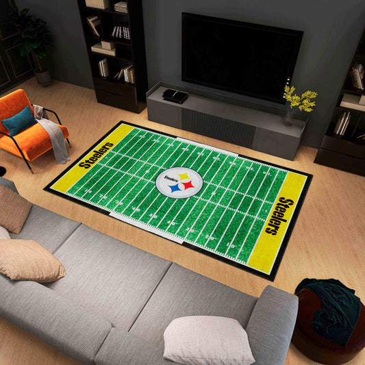 Pittsburgh Steelers 6 ft. x 10 ft. Plush Area Rug - Pittsburgh Steelers