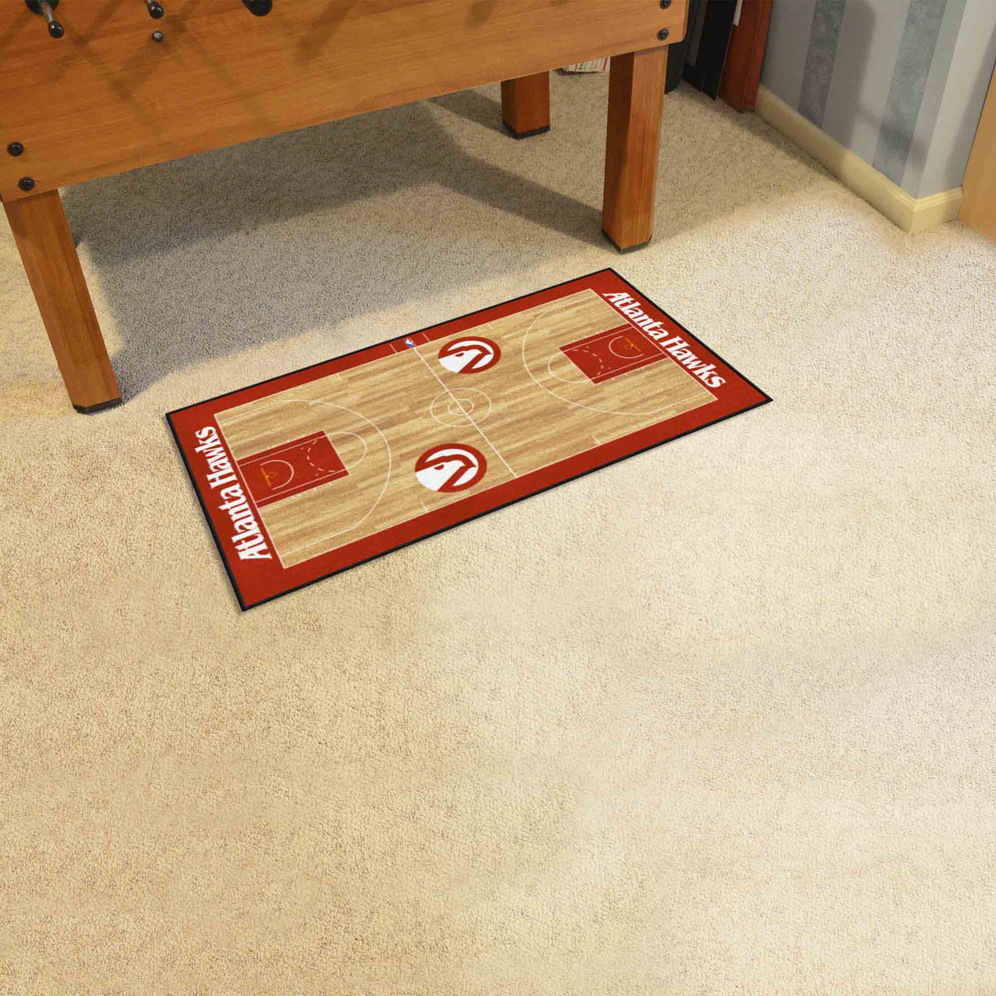NBA Retro Atlanta Hawks Court Runner Rug - 24in. x 44in. - Atlanta Hawks