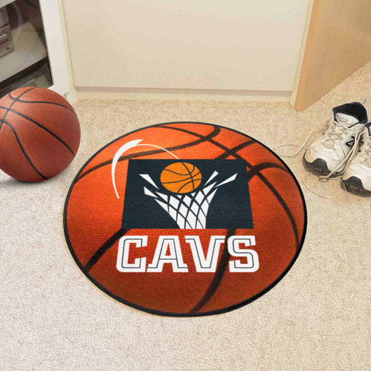 NBA Retro Cleveland Cavaliers Basketball Rug - 27in. Diameter - Cleveland Cavaliers