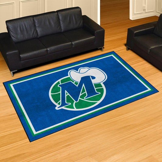 NBA Retro Dallas Mavericks 5ft. x 8 ft. Plush Area Rug - Dallas Mavericks