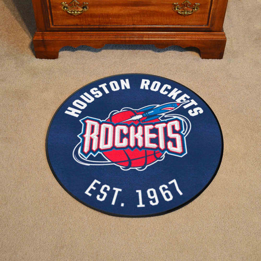NBA Retro Houston Rockets Roundel Rug - 27in. Diameter - Houston Rockets