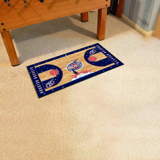 NBA Retro Houston Rockets Court Runner Rug - 24in. x 44in. - Houston Rockets