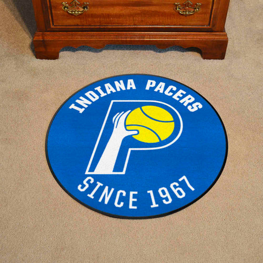 NBA Retro Indiana Pacers Roundel Rug - 27in. Diameter - Indiana Pacers