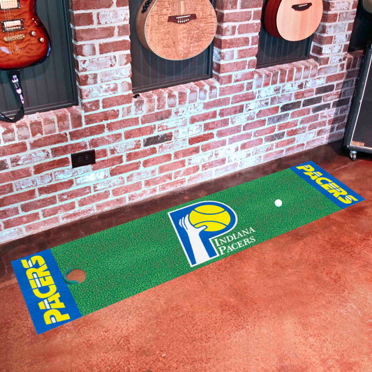 NBA Retro Indiana Pacers Putting Green Mat - 1.5ft. x 6ft. - Indiana Pacers