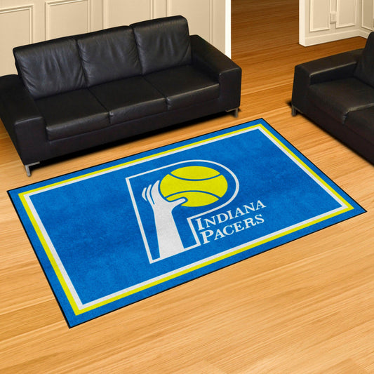 NBA Retro Indiana Pacers 5ft. x 8 ft. Plush Area Rug - Indiana Pacers
