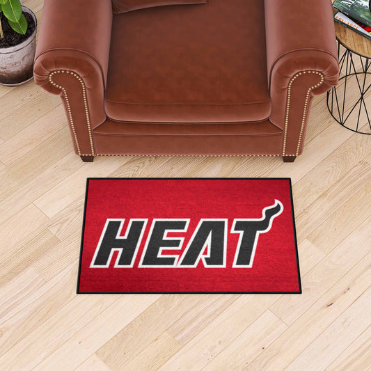 NBA Retro Miami Heat Starter Mat Accent Rug - 19in. x 30in. - Miami Heat