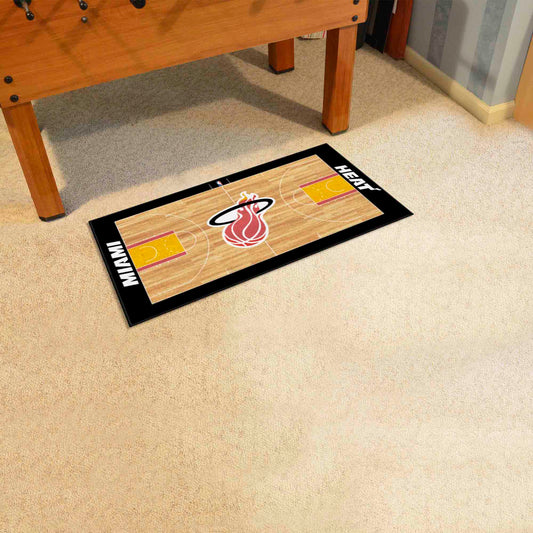 NBA Retro Miami Heat Court Runner Rug - 24in. x 44in. - Miami Heat