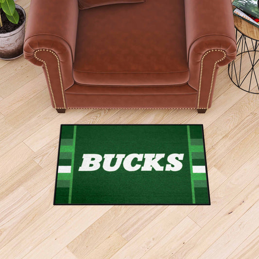 NBA Retro Milwaukee Bucks Starter Mat Accent Rug - 19in. x 30in. - Milwaukee Bucks
