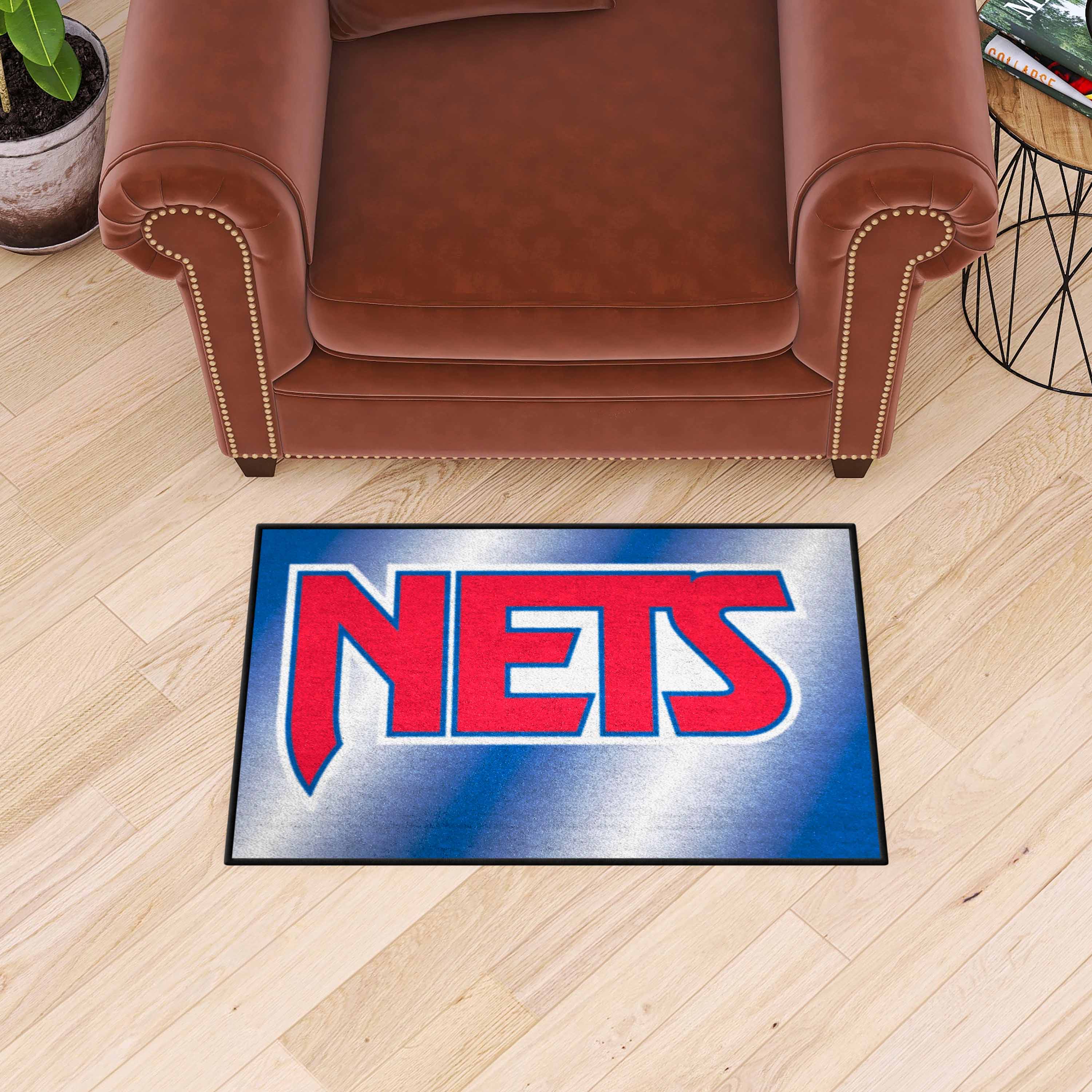 NBA Retro New Jersey Nets Starter Mat Accent Rug - 19in. x 30in. - New Jersey Nets