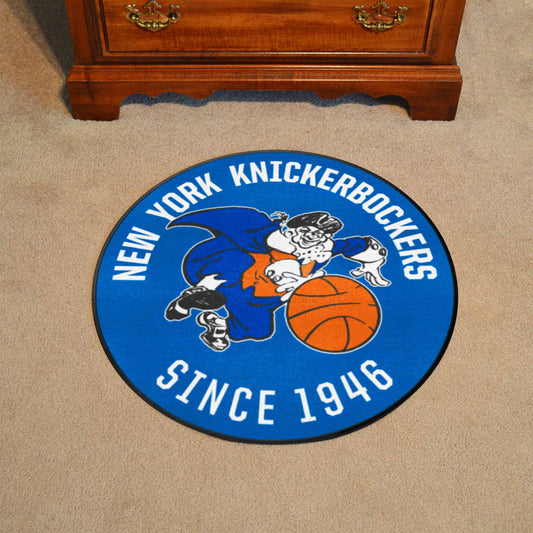 NBA Retro New York Knickerbockers Roundel Rug - 27in. Diameter - New York Knickerbockers