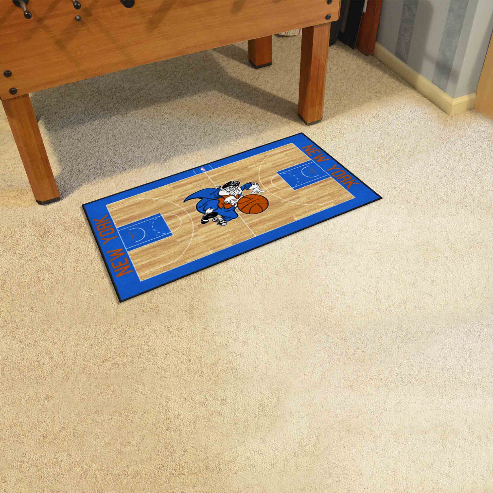 NBA Retro New York Knickerbockers Court Runner Rug - 24in. x 44in. - New York Knickerbockers