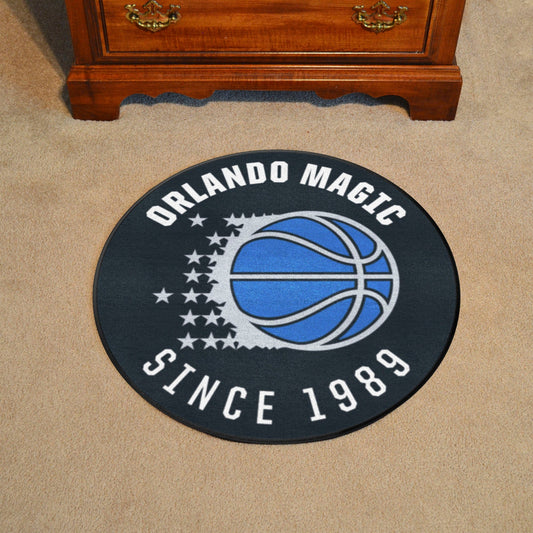 NBA Retro Orlando Magic Roundel Rug - 27in. Diameter - Orlando Magic