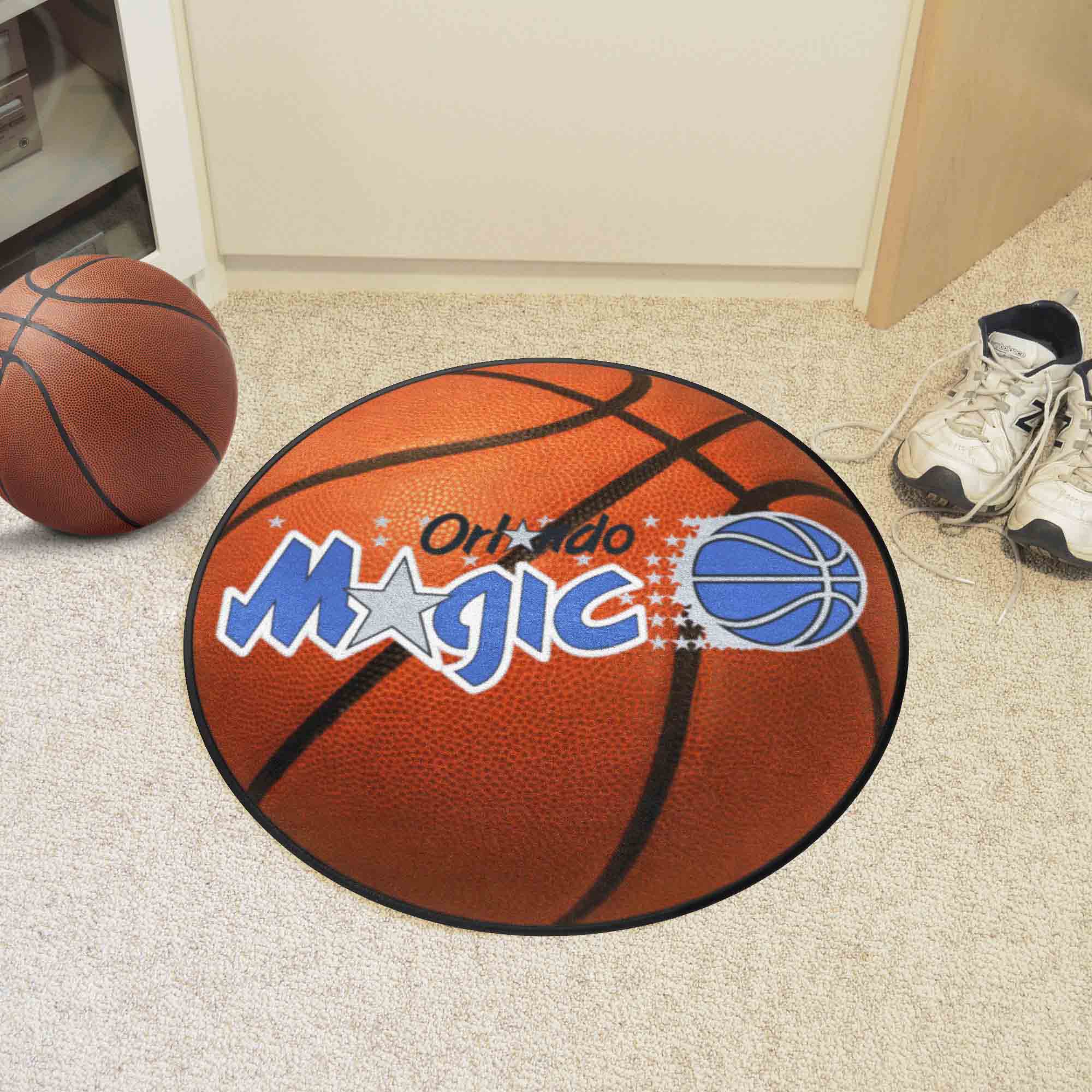 NBA Retro Orlando Magic Basketball Rug - 27in. Diameter - Orlando Magic