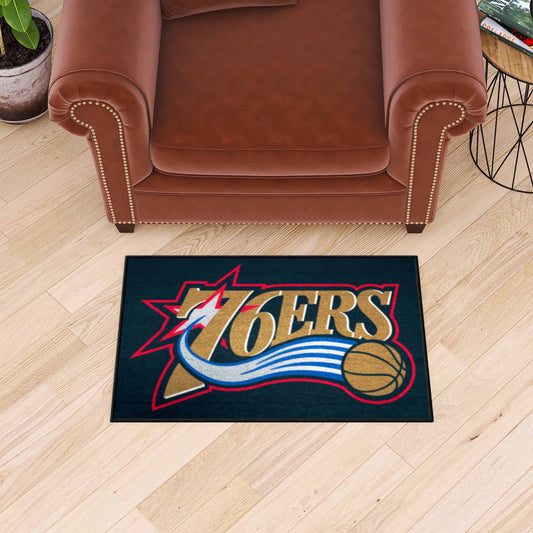 NBA Retro Philadelphia 76ers Starter Mat Accent Rug - 19in. x 30in. - Philadelphia 76ers