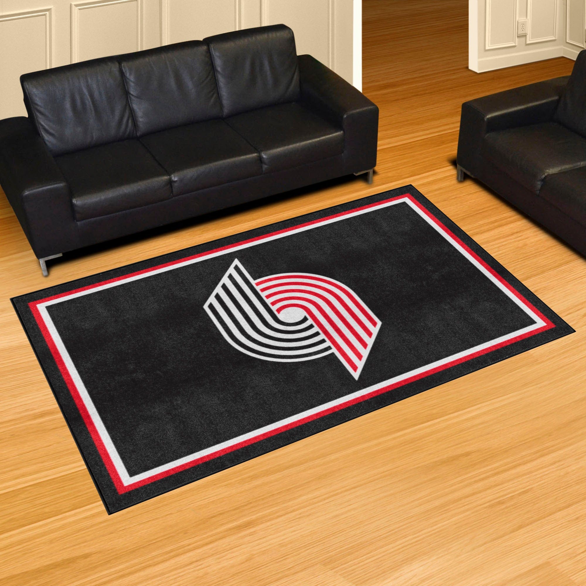NBA Retro Portland Trail Blazers 5ft. x 8 ft. Plush Area Rug - Portland Trail Blazers