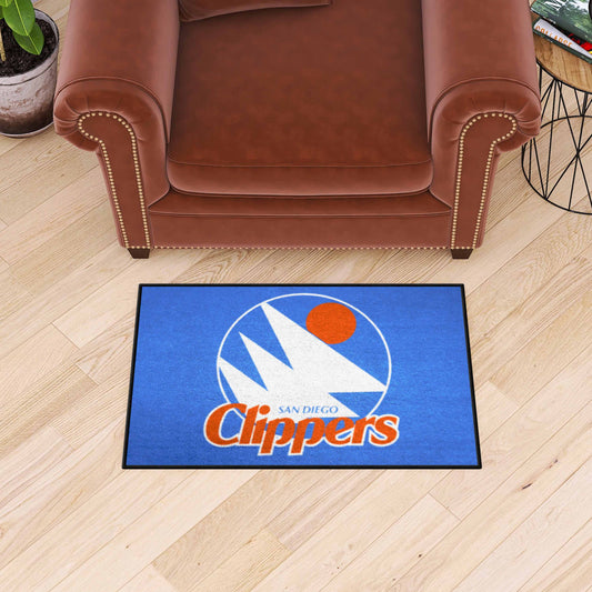 NBA Retro San Diego Clippers Starter Mat Accent Rug - 19in. x 30in. - San Diego Clippers