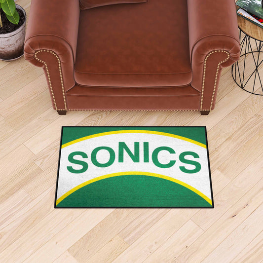 NBA Retro Seattle Supersonics Starter Mat Accent Rug - 19in. x 30in. - Seattle Supersonics
