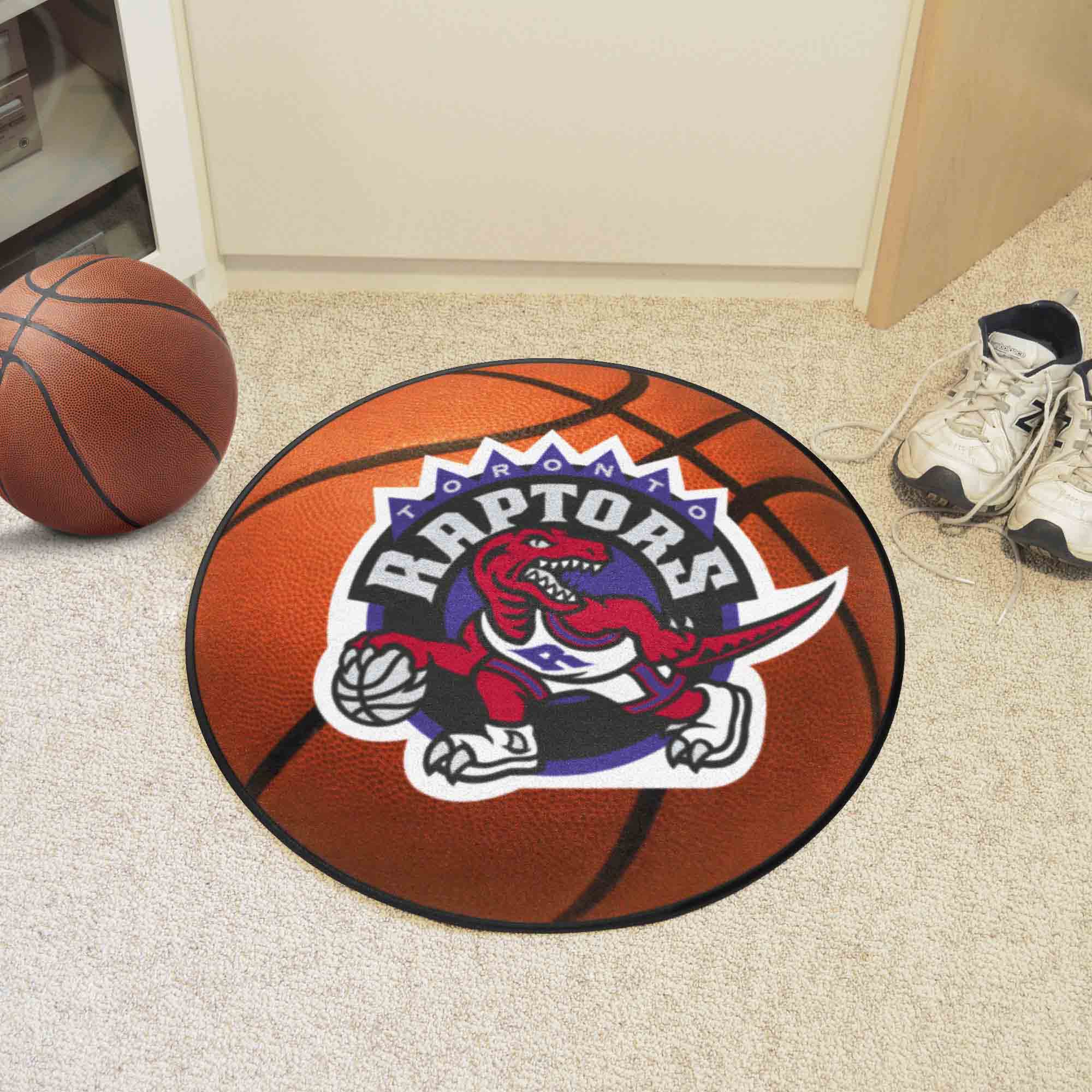 NBA Retro Toronto Raptors Basketball Rug - 27in. Diameter - Toronto Raptors