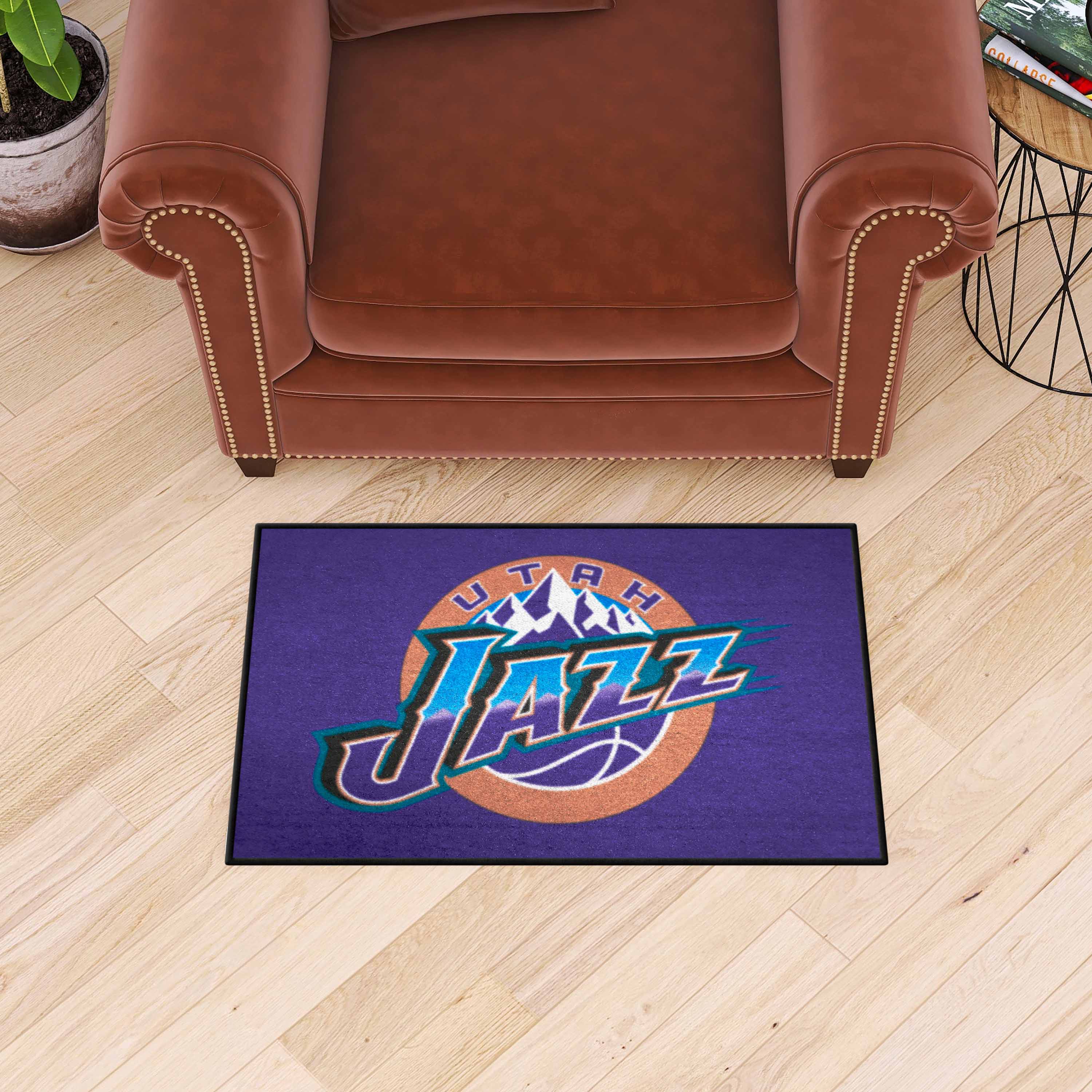 NBA Retro Utah Jazz Starter Mat Accent Rug - 19in. x 30in. - Utah Jazz