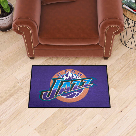 NBA Retro Utah Jazz Starter Mat Accent Rug - 19in. x 30in. - Utah Jazz