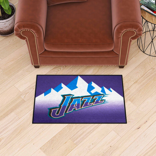 NBA Retro Utah Jazz Starter Mat Accent Rug - 19in. x 30in. - Utah Jazz
