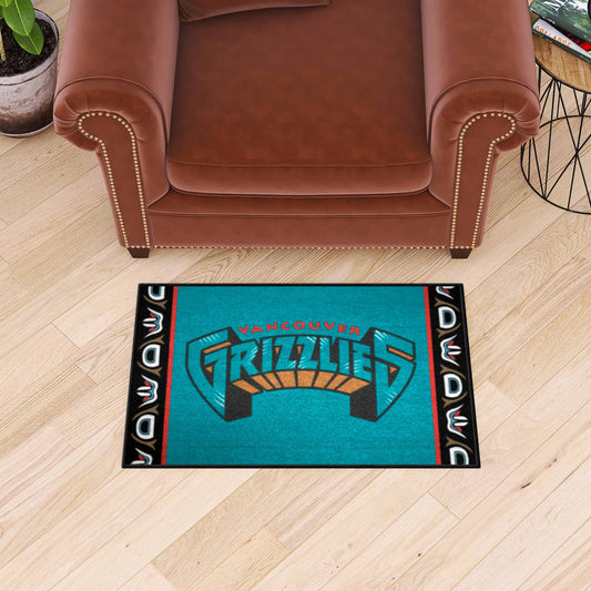 NBA Retro Vancouver Grizzlies Starter Mat Accent Rug - 19in. x 30in. - Vancouver Grizzlies
