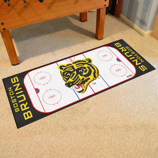 Retro NHL Boston Bruins Rink Runner - 30in. x 72in. - Boston Bruins