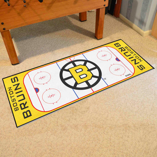 Retro NHL Boston Bruins Rink Runner - 30in. x 72in. - Boston Bruins