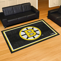 Retro NHL Boston Bruins 5ft. x 8 ft. Plush Area Rug - Boston Bruins