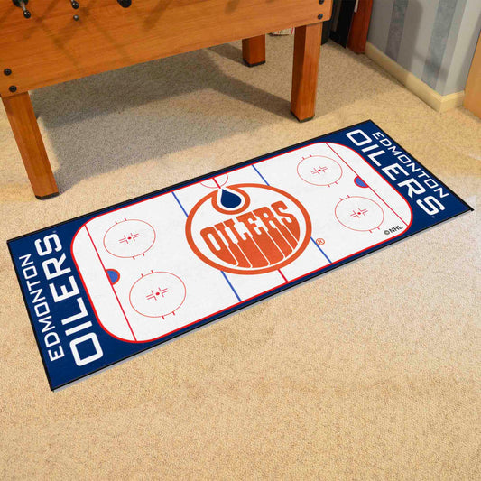 NHLRETRO Edmonton Oilers Rink Runner - 30in. x 72in. - Edmonton Oilers