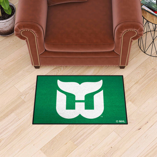 Retro NHL Hartford Whalers Starter Mat Accent Rug - 19in. x 30in. - Hartford Whalers