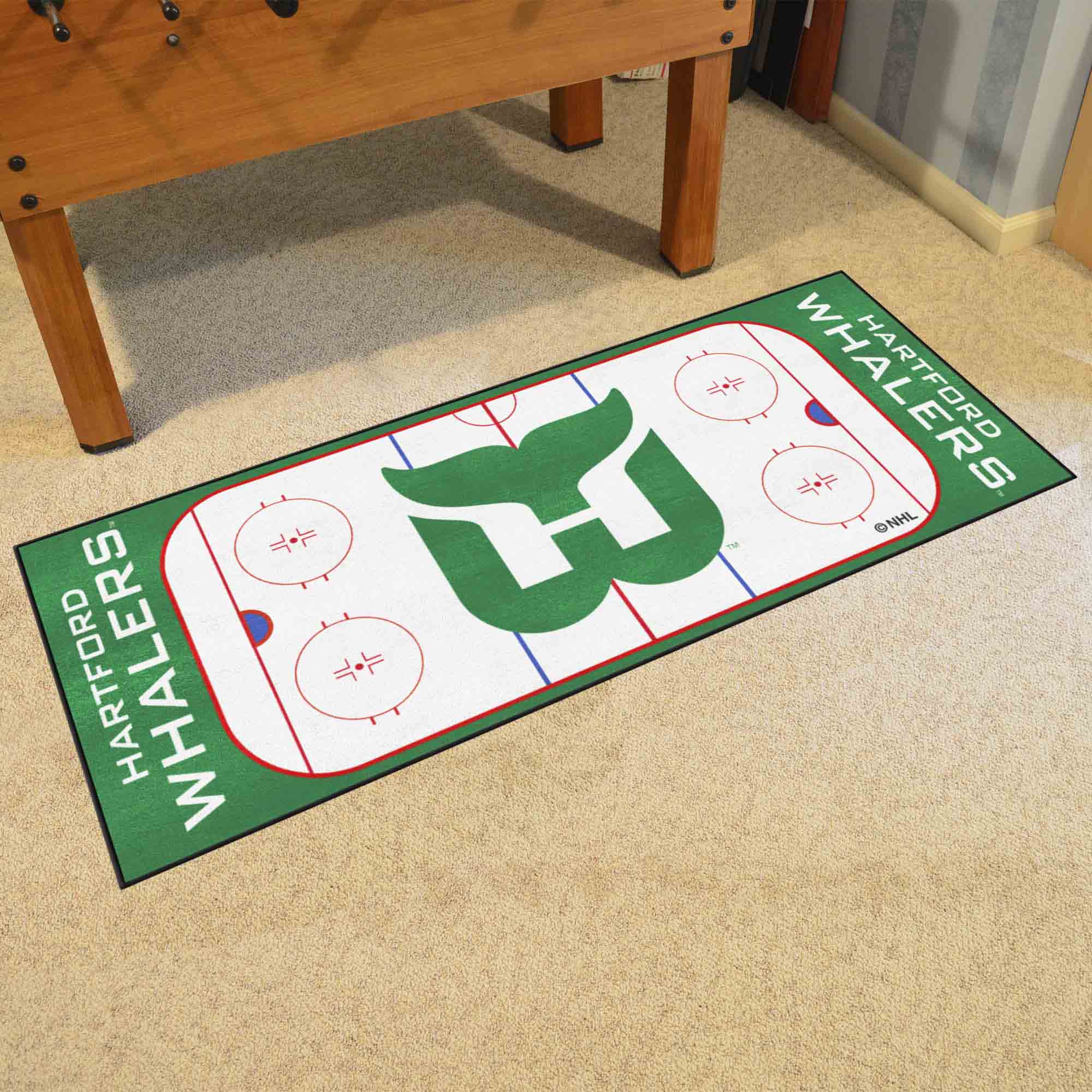 Retro NHL Hartford Whalers Rink Runner - 30in. x 72in. - Hartford Whalers