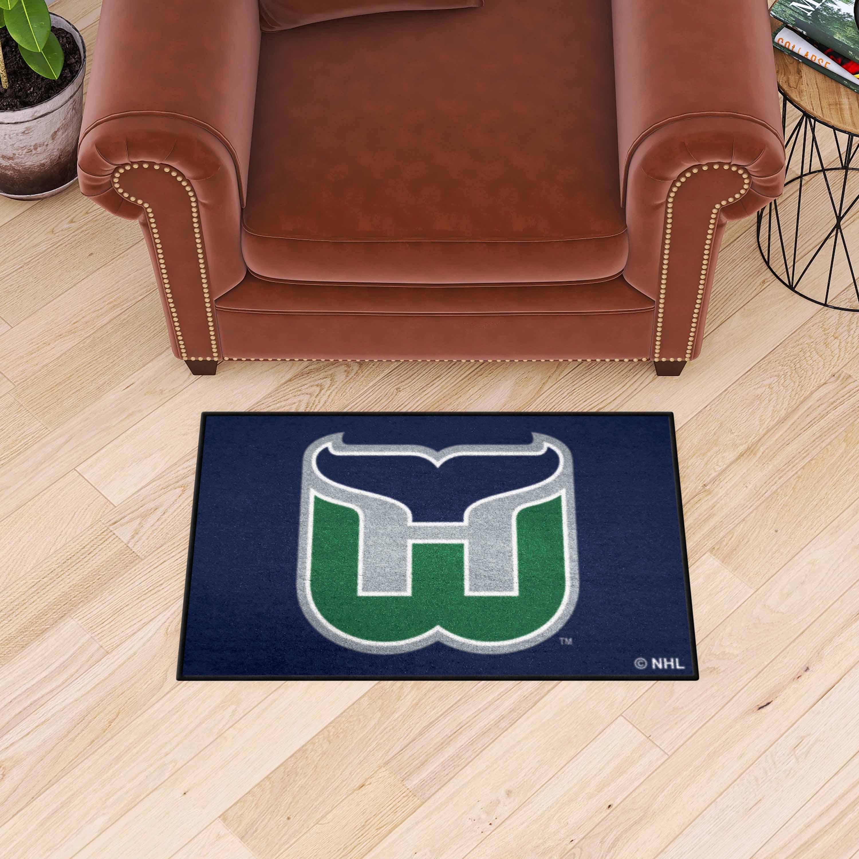Retro NHL Hartford Whalers Starter Mat Accent Rug - 19in. x 30in. - Hartford Whalers