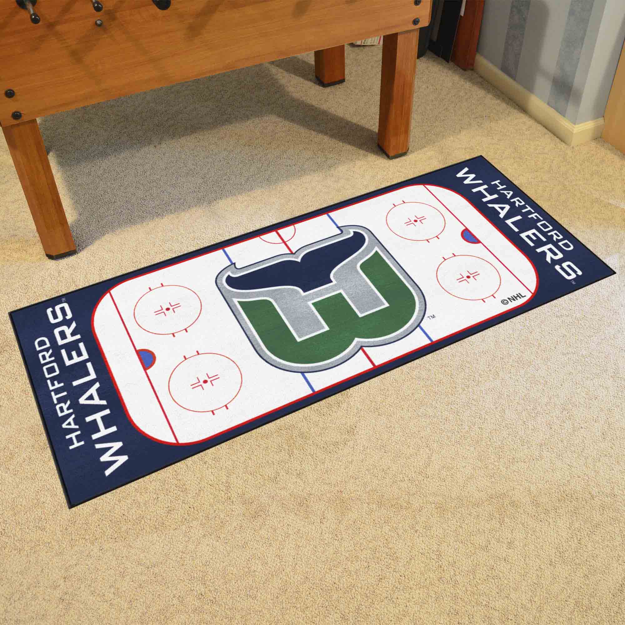 Retro NHL Hartford Whalers Rink Runner - 30in. x 72in. - Hartford Whalers