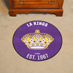 Retro NHL Los Angeles Kings Roundel Rug - 27in. Diameter - Los Angeles Kings