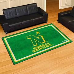 NHLRETRO Minnesota North Stars 5ft. x 8 ft. Plush Area Rug - Minnesota North Stars