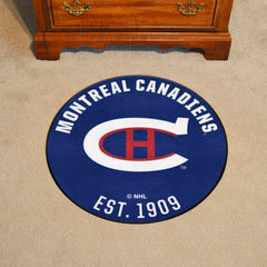 NHLRETRO Montreal Canadiens Roundel Rug - 27in. Diameter - Montreal Canadiens
