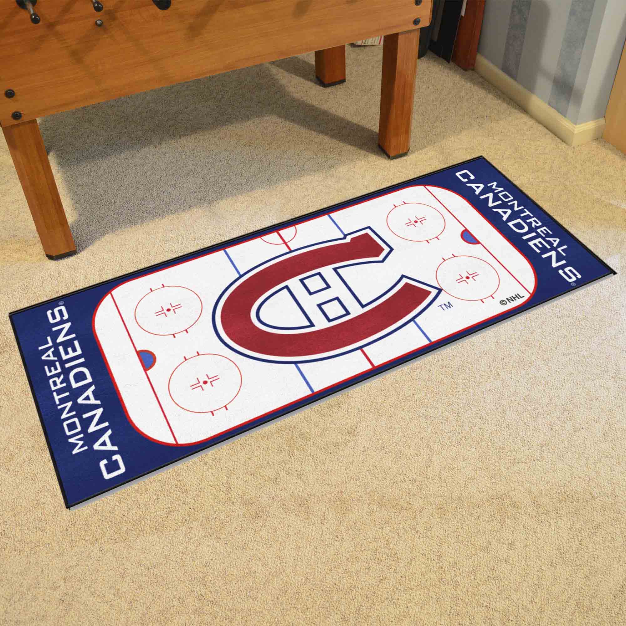 NHLRETRO Montreal Canadiens Rink Runner - 30in. x 72in. - Montreal Canadiens