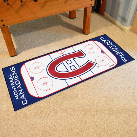 NHLRETRO Montreal Canadiens Rink Runner - 30in. x 72in. - Montreal Canadiens